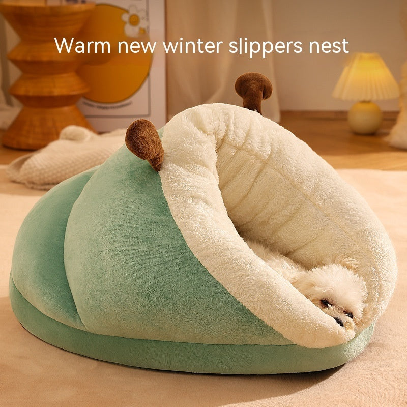 Winter Warm Pet Bed Dog Slippers - Wrightaway