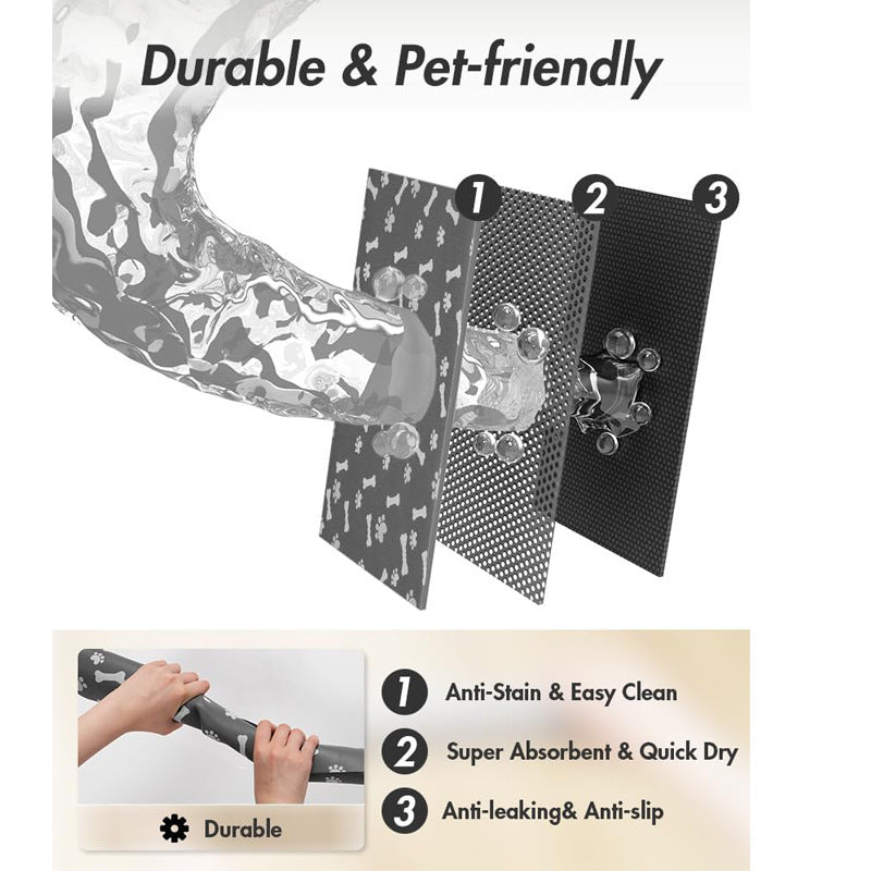 Quick Absorbent Dry Pet Feeding Mat - Wrightaway