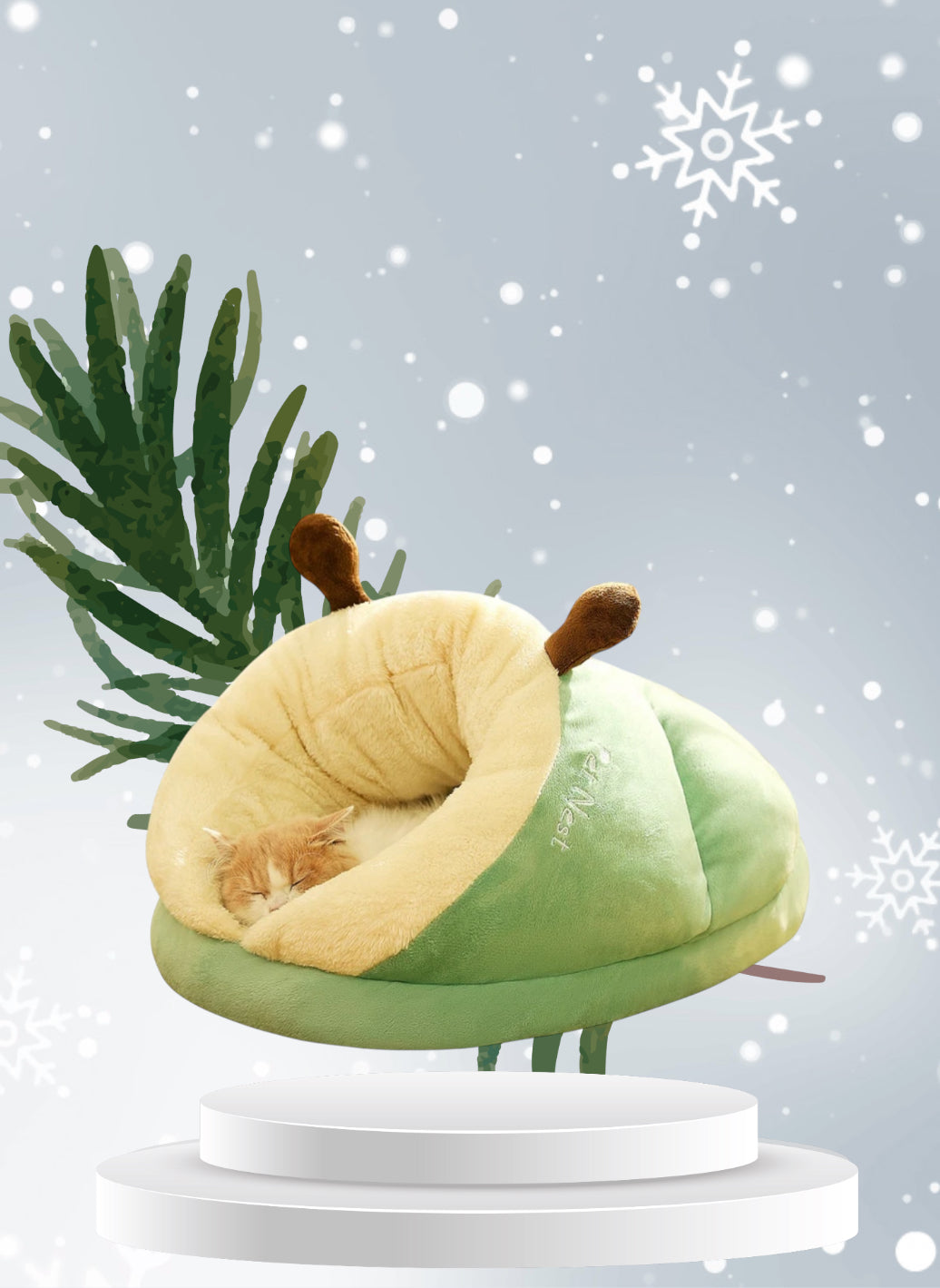 Winter Warm Pet Bed Dog Slippers