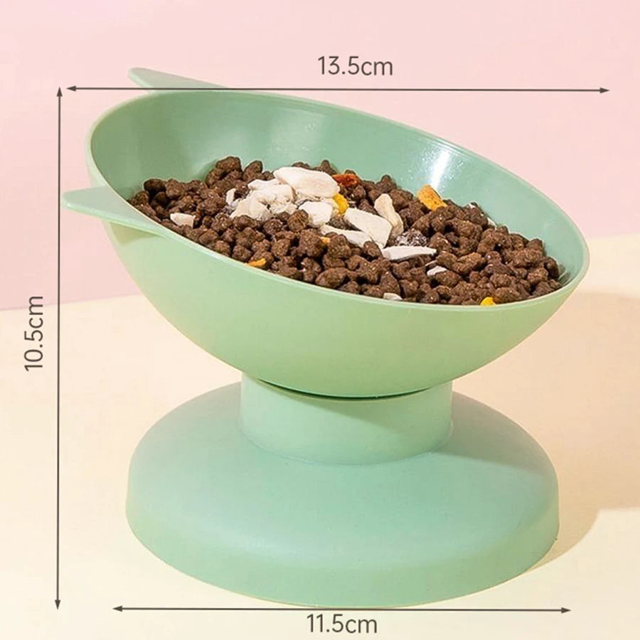 Cat pet feeding and drinking bowl, dog bowl, cat bowl, high footed